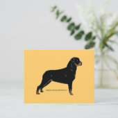 Rottweiler Postkarte (Stehend Vorderseite)