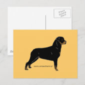 Rottweiler Postkarte (Vorne/Hinten)