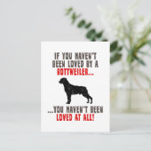 Rottweiler Postkarte (Stehend Vorderseite)