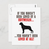 Rottweiler Postkarte (Vorne/Hinten)