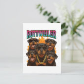 Rottweiler  postkarte (Stehend Vorderseite)