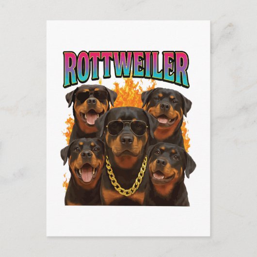 Rottweiler  postkarte (Vorderseite)