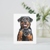 Rottweiler   postkarte (Stehend Vorderseite)