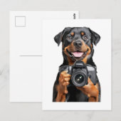 Rottweiler   postkarte (Vorne/Hinten)