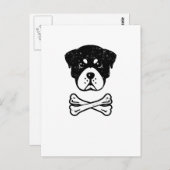 Rottweiler Postkarte (Vorne/Hinten)