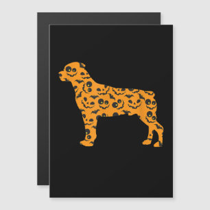 Rottweiler Pumpkin BatShaped Beängstigendes Hallow Magneteinladung