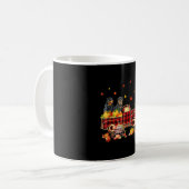 Rottweiler Pumpkin Truck Fall Leaf Erntedank Kaffeetasse (Vorderseite Links)