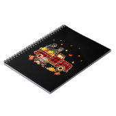 Rottweiler Pumpkin Truck Fall Leaf Erntedank Notizblock (Linke Seite)
