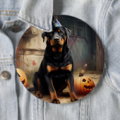 Rottweiler Pumpkins Halloween Beängstigend Button (Beispiel)