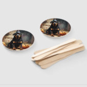 Rottweiler Pumpkins Halloween Beängstigend Fächer (Non-assembled)