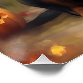 Rottweiler Pumpkins Halloween Beängstigend Poster (Ecke)