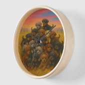 Rottweiler Puppies Running Free – Joyful Uhr (Winkel)