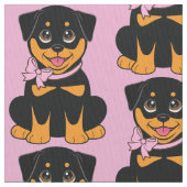 Rottweiler Pupppy Stoff (Nahaufnahme)