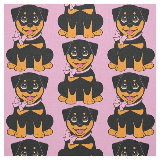 Rottweiler Pupppy Stoff (Muster)