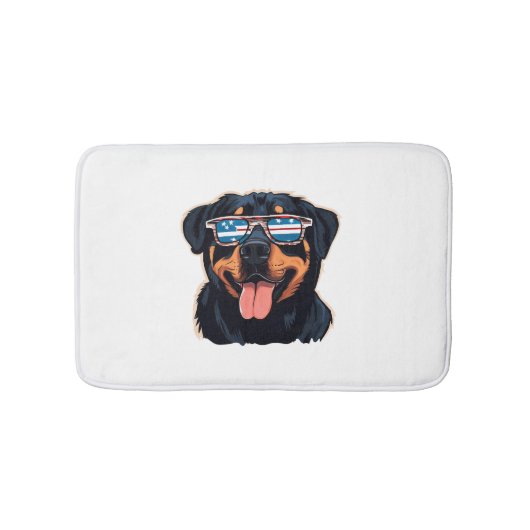 Rottweiler Puppy Badematte (Vorderseite)