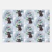 Rottweiler Puppy Christmas Geschenkpapier Set (Vorderseite 2)