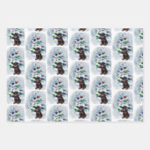Rottweiler Puppy Christmas Geschenkpapier Set (Vorderseite)