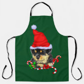 Rottweiler Puppy Christmas Schürze (Vorderseite)
