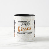 Rottweiler Puppy Dog Kisses Fix Alles Tasse (Zentrum)