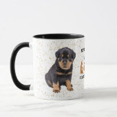 Rottweiler Puppy Dog Kisses Fix Alles Tasse (Links)