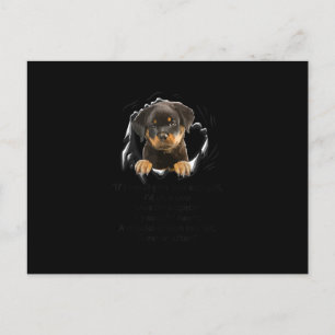 Rottweiler Puppy If I Could Give You Any Funny Gif Ankündigungspostkarte