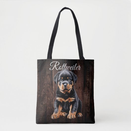Rottweiler Puppy Toppy Bag Tasche (Vorderseite)