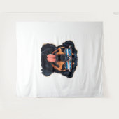 Rottweiler Puppy Wandteppich (Vorderseite (Horizontal))
