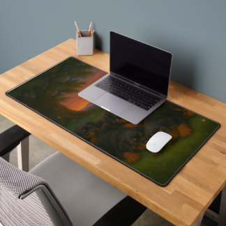 Rottweiler Pups at Dawn Schreibtischunterlage