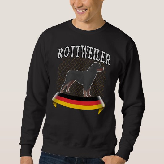 Rottweiler Rasse Hund Sweatshirt (Vorderseite)