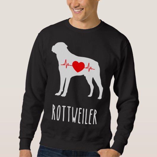 Rottweiler Rasse Hunde Obere Mama zeigt Sweatshirt (Vorderseite)