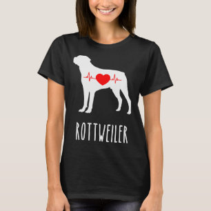 Rottweiler Rasse Hunde Obere Mama zeigt T-Shirt