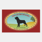 Rottweiler Rechteckiger Aufkleber (Vorderseite)