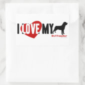 Rottweiler Rechteckiger Aufkleber (Tasche)