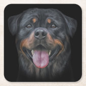 Rottweiler Rechteckiger Pappuntersetzer (Vorderseite)