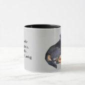 Rottweiler Reise-Tasse Tasse (Zentrum)