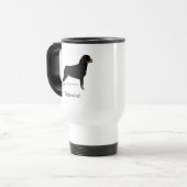 Rottweiler Reisebecher (Vorderseite Links)