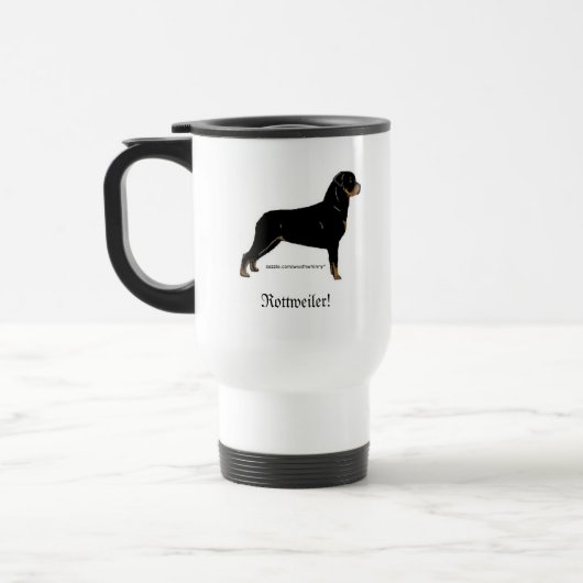 Rottweiler Reisebecher (Links)