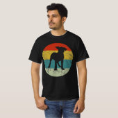 Rottweiler Retro Vintage Silhouette 70er T-Shirt (Vorne ganz)