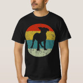 Rottweiler Retro Vintage Silhouette 70er T-Shirt (Vorderseite)