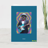 Rottweiler Rock Star Karte (Rückseite)