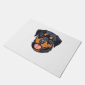 Rottweiler Romp Von Welpen zu Paw-some Partners Fußmatte (Schrägansicht)