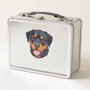 Rottweiler Romp Von Welpen zu Paw-some Partners Metall Brotdose