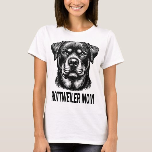 Rottweiler - Rotti- Rottweiler Mom T-Shirt (Vorderseite)