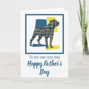 Rottweiler/Rottie Dog TriColor Father's Day Card Karte