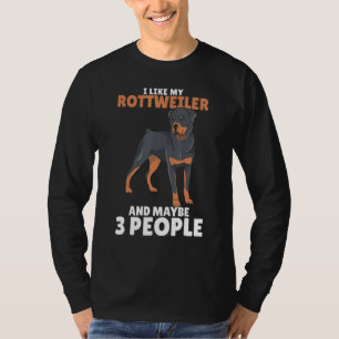 Rottweiler Rottie Ich mag lieben Hund T-Shirt