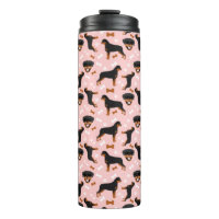 Rottweiler Rottie Muster Thermal Tumble