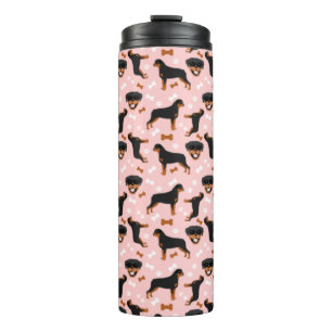 Rottweiler Rottie Muster Thermal Tumble Thermosbecher