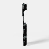 Rottweiler Rottie Niedlicher Hund Silhouette Raste iPhone Hülle (Linke Seite)