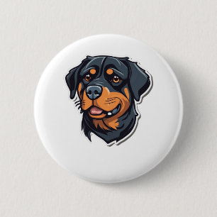 Rottweiler Royalty Pawsiely Adorable Rottie Cha Button