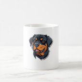 Rottweiler Royalty Pawsiely Adorable Rottie Cha Kaffeetasse (Mittel)